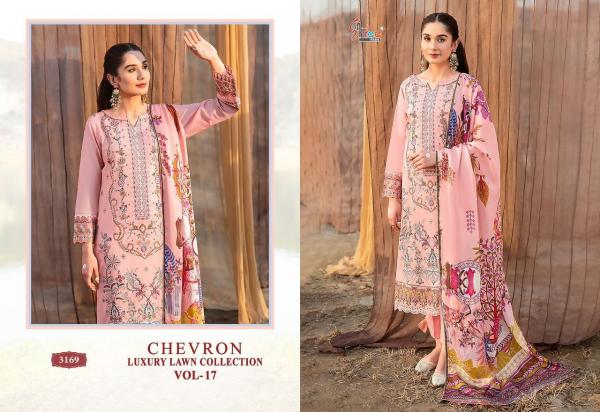 Shree Chevron Luxury Lawn Collection Vol 17 Cotton Dupatta Collection